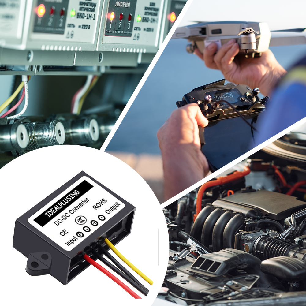 Industrial DC DC Buck Voltage Converter 48V to 5V 12V 13.5V 13.8V 19V 24V 36V DC to DC Converter for Wide Input Voltage Range