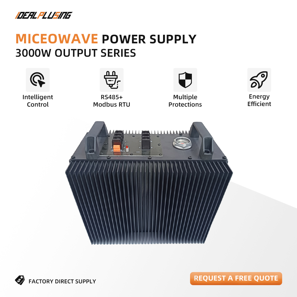 3000W Low Loss High Efficiency Frequency Compact Switching Microwave Power Supply for Industrial Magnetron Driver