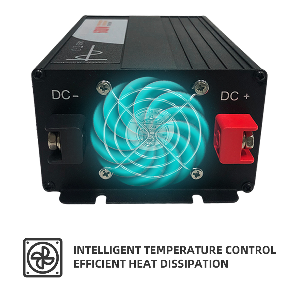 Factory Customized 1000W 2000W 3200W 12V 24V 48V DC to 120V 220V AC Pure Sine Wave Inverter with LCD Screen Display