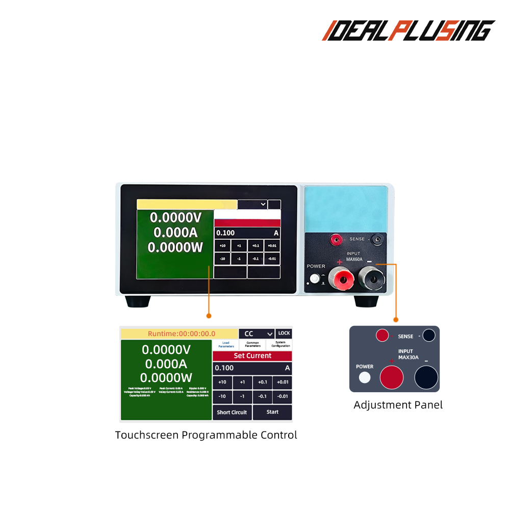 OEM Multi Channel Programmable DC Electronic Load 150VDC 600VDC 30A/1200VDC 15A  High Power for Incoming Material Inspection