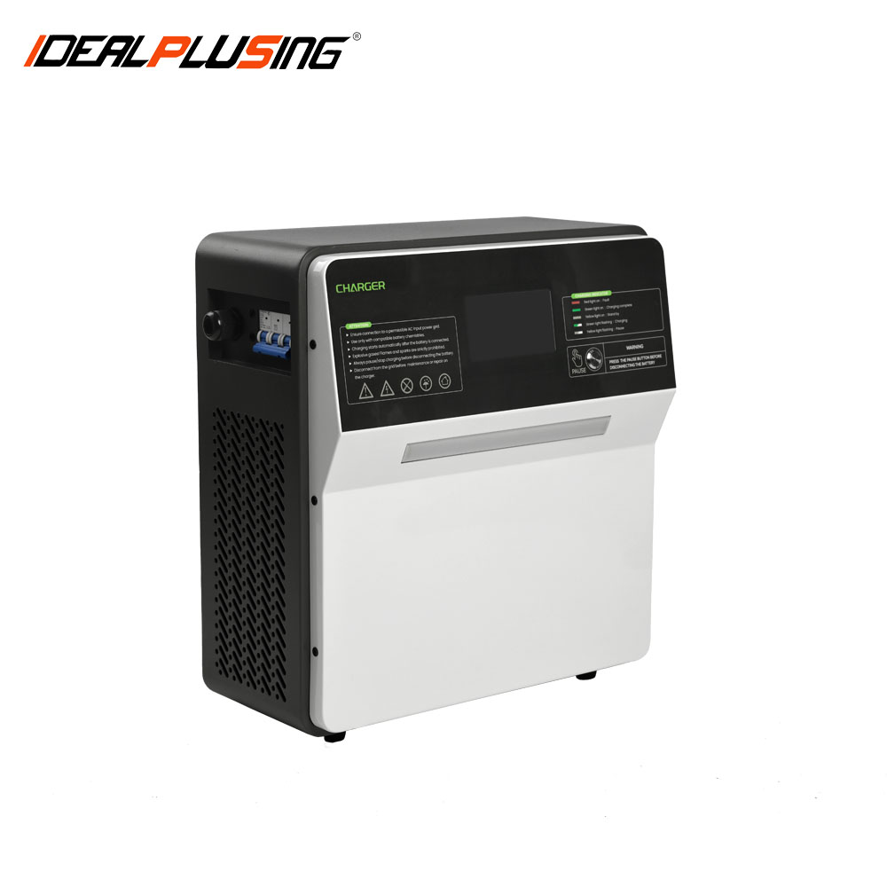 IDEALPLUSING Smart Electric Vehicle Battery Charger Fast Charging 36VDC 48VDC 115.2VDC 100A 7KW for EV and Utility Vehicles
