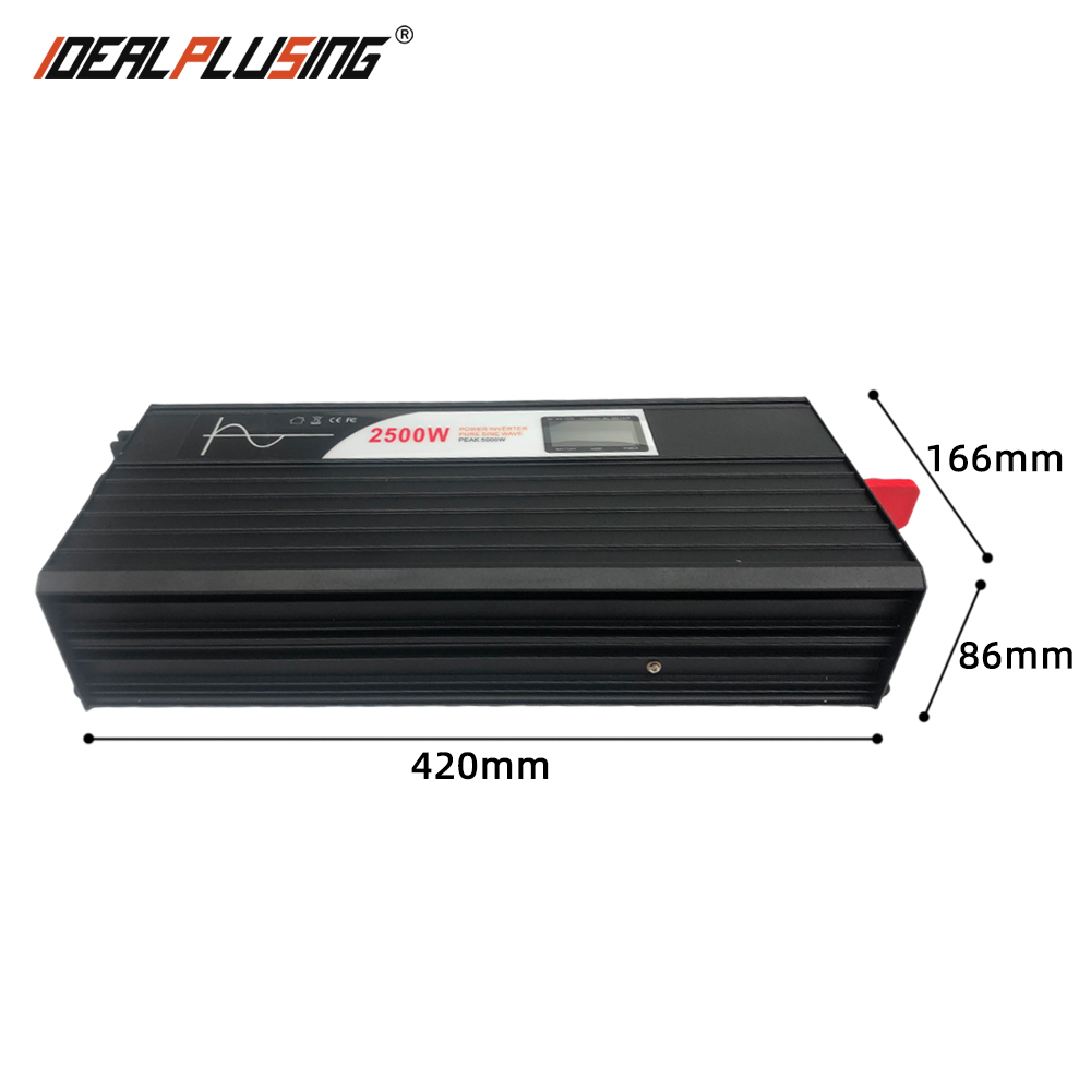 Idealplusing Solar off Grid 12V 24V 36V 48V 60V 72V 84V to 120V 220V 230V 240V Pure Sine Wave 2500W Power Inverter