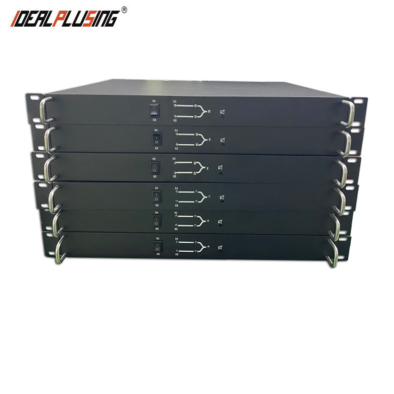 IDEALPLUSING Durable 19 Inch Rack Type Static Transfer Switch 32A 220VAC Switch 1U Single Phase STS for Data Center