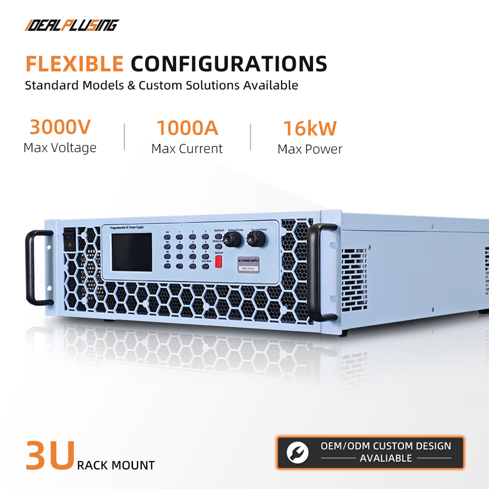 IDEALPLUSING OEM/ODM Programmable DC Power Supply 800V 1600V 2000VDC 6A with RS485 Intelligent High Accuracy for Burn-in Testing