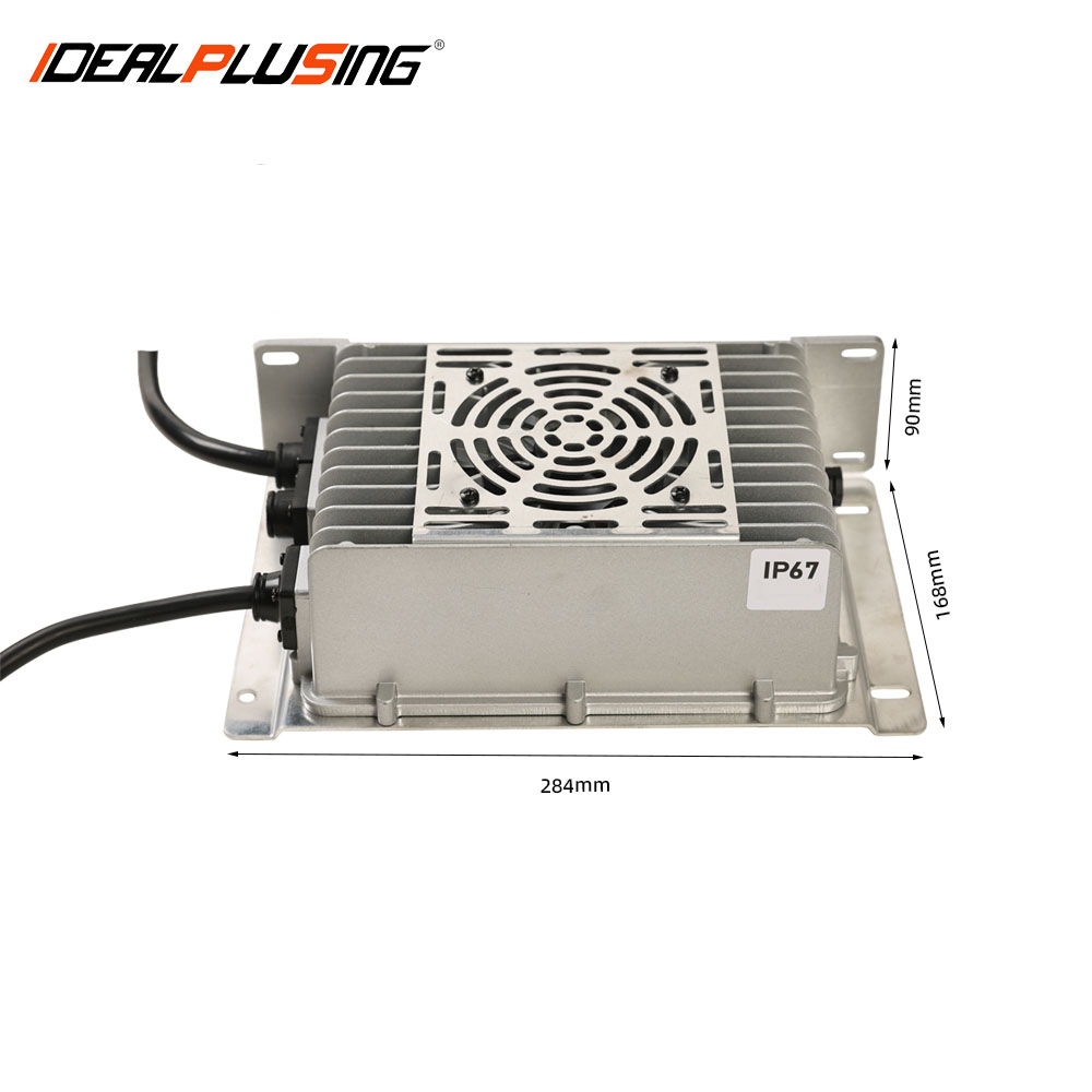 Smart Fast Charging Lithium DC Power Supply Battery Charger Industrial Grade High Efficiency 24VDC 72VDC 2200W for Battery Packs
