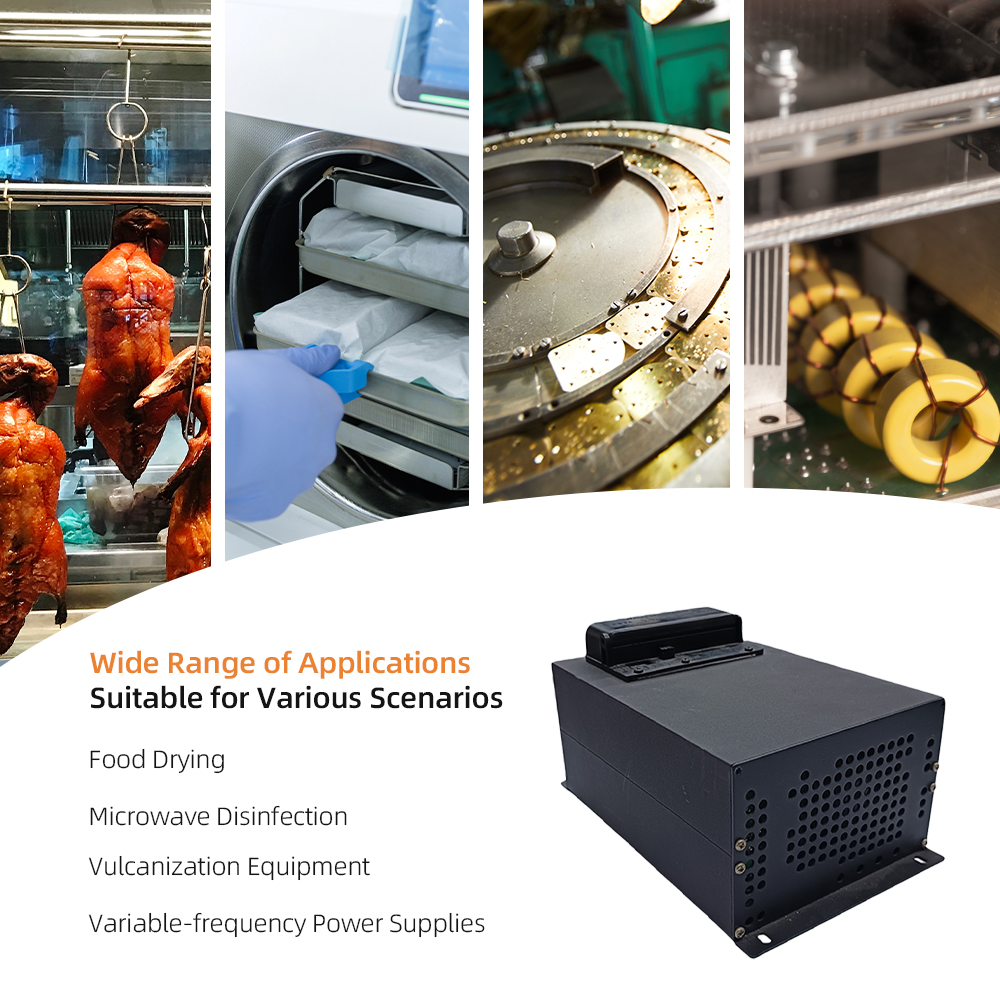 1500W Intelligent Protection Intelligent Heating Microwave Power Supply for Automatic Control System