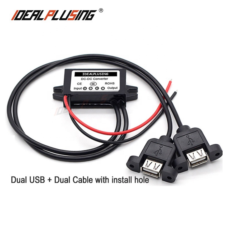 12v 24v to 5V DC DC Step Down Voltage Converter 3A 15W Mini USB Port Car Power Supply Charger for iPhone Samsung