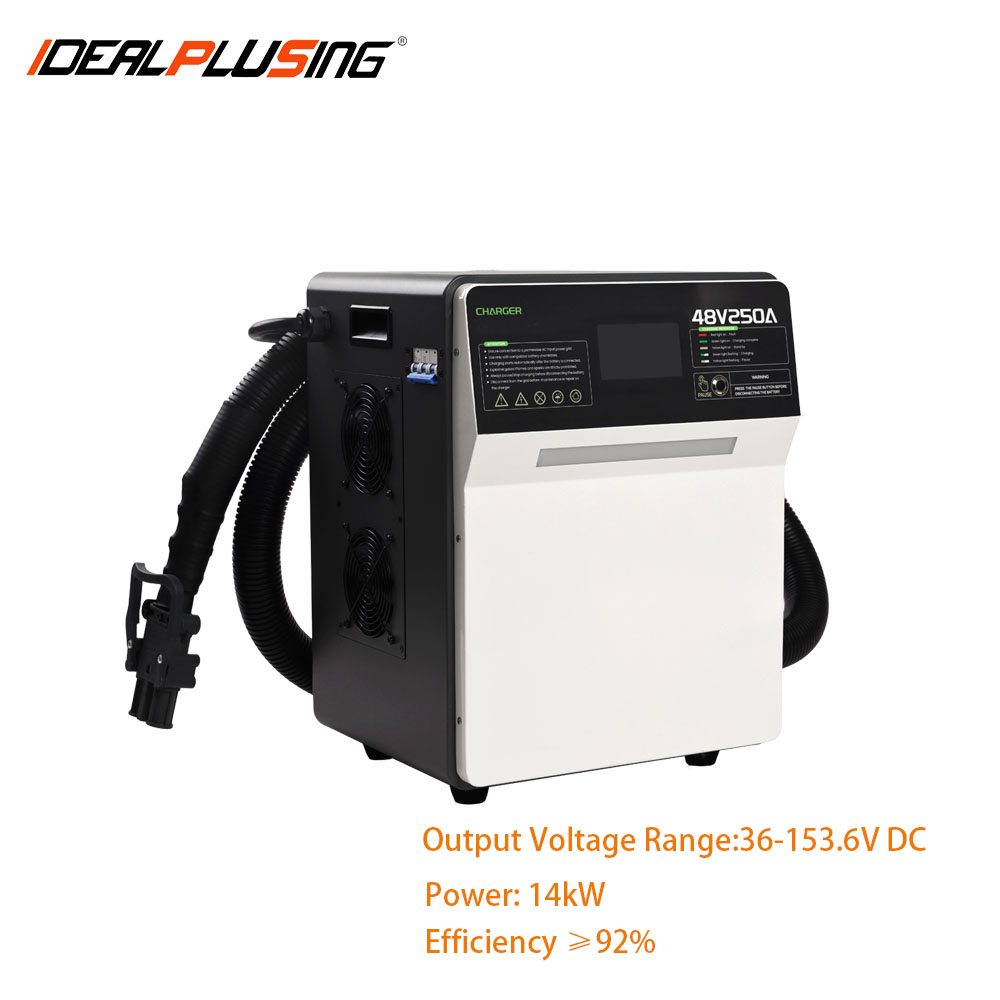 IDEALPLUSING Smart LiFePO4 Charger Fast Charging LCD Display 36-153.6VDC 200A 14KW for Lithium Battery Packs
