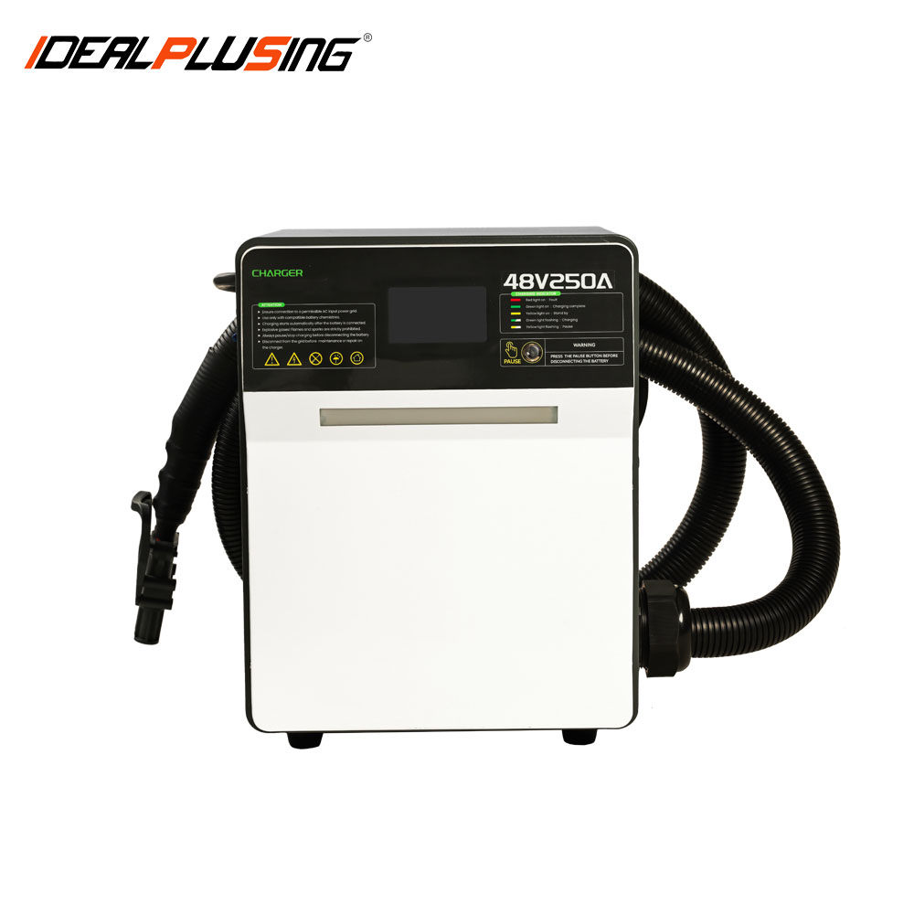 IDEALPLUSING Smart LiFePO4 Charger Fast Charging LCD Display 36-153.6VDC 200A 14KW for Lithium Battery Packs
