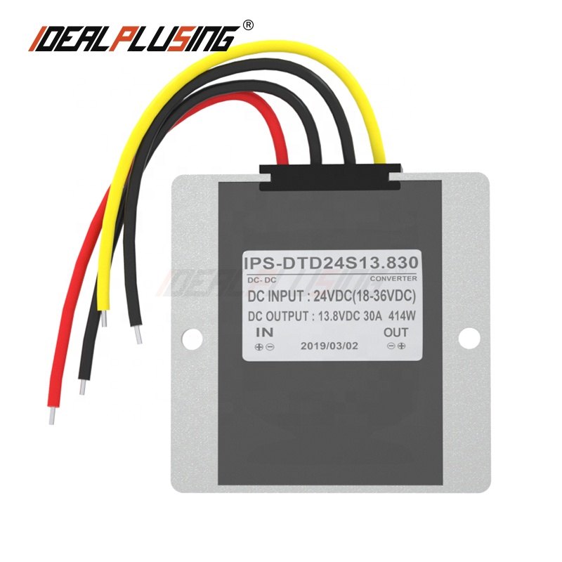 High Voltage 8~40V to 12V 5A 60W DC/DC Converter Waterproof Step-Up/Step-Down Inverter & Converter