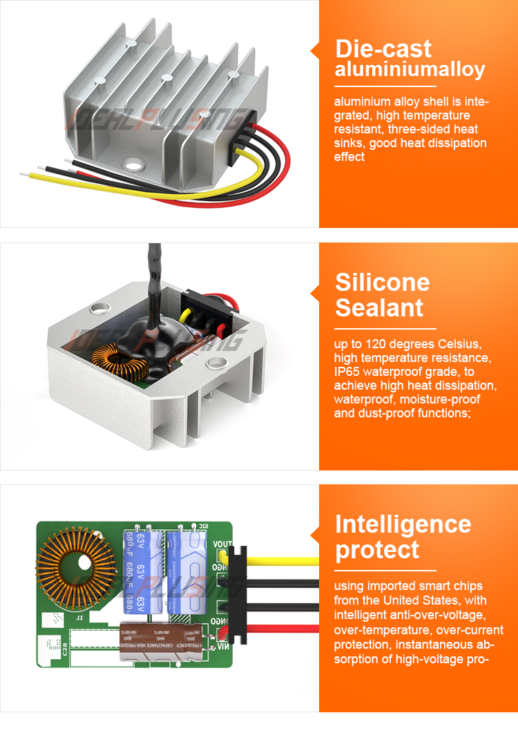 Customization Voltage Stabilizer 1a 2a 3a Dc to Dc 6-20v to 12v Converter for Hotel Service Robot