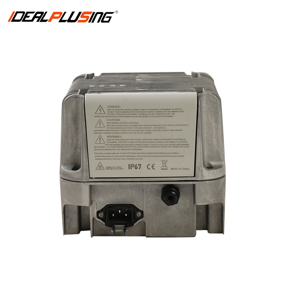 IDEALPLUSING Smart Automatic Fast Charging Battery Charger 24-48VDC 1000W for Forklift Golf Cart AGV Floor Scrubber