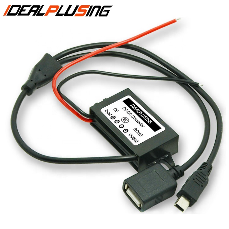Hot-sale Waterproof Dc Dc Buck Converter 24v to 5v 3a Dc USB QC for Car Smart Phone Charge