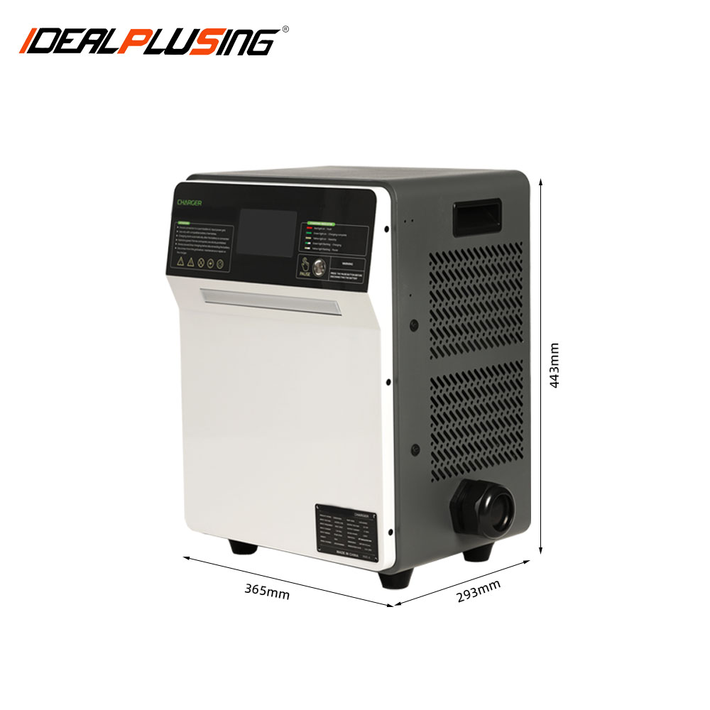 IDEALPLUSING Waterproof Marine Battery Charger Smart Automatic Fast Charging 24VDC 150A 6kW for Boat AGM GEL Lithium Batteries