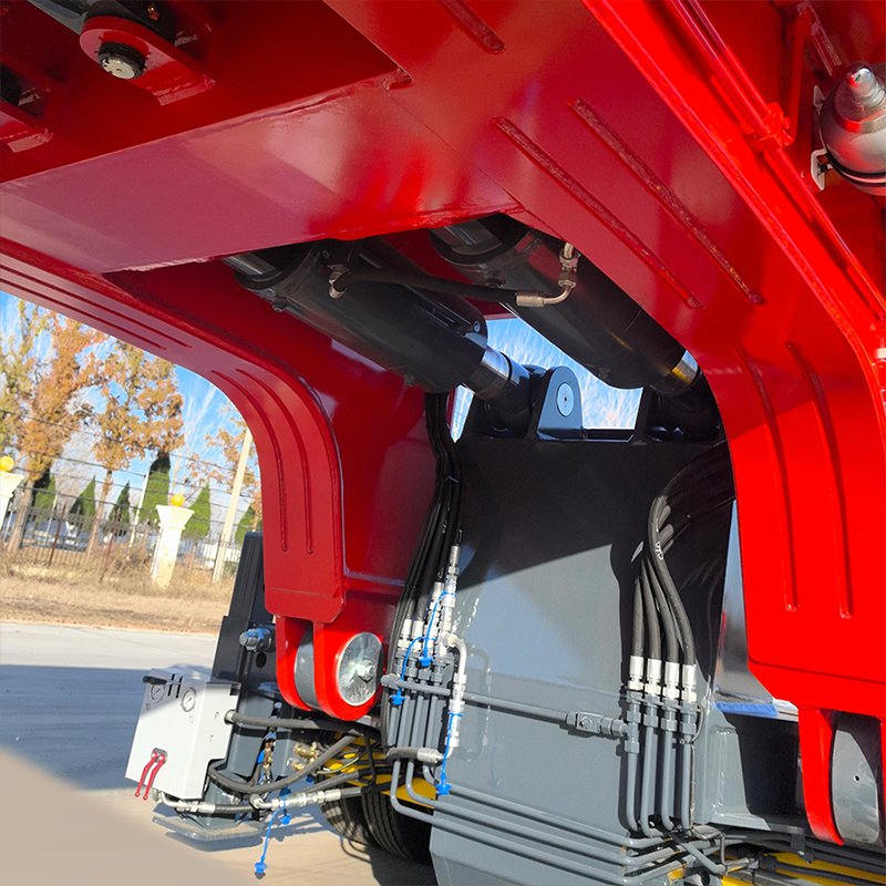 300-500 Tons Rgn Detachable Gooseneck Ship Transformer Hydraulic Suspension Spt Spmt Ship Modular Heavy Cargo Flatbed Truck Trailer