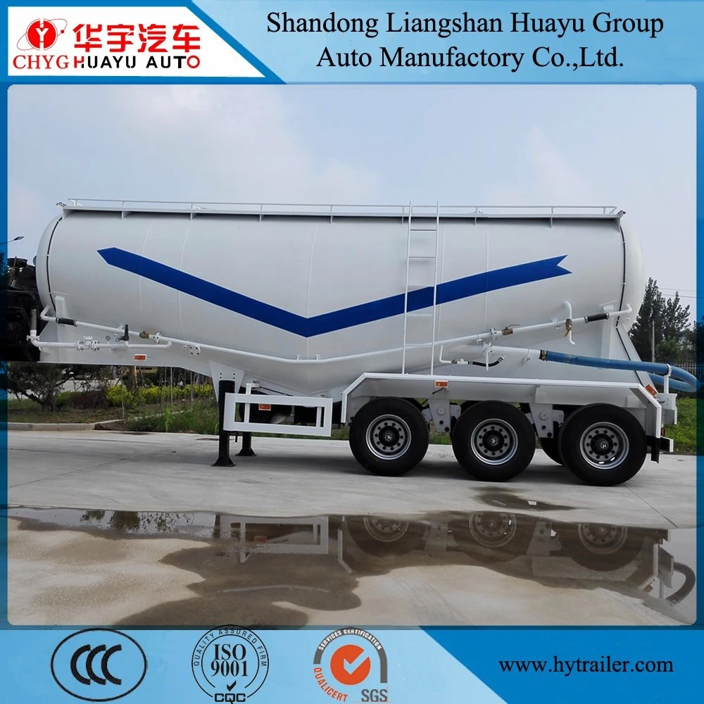 3 Axle 30/35/40/45cbm Bulk Cement/Fly Ash/Flour/Powder Material Transport Tank/Tanker Heavy Duty Truck Semi Trailer