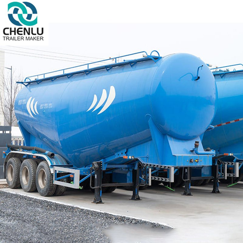 3 Axle 40-60 Tons 45cbm Dry Bulk Cement Powder Bulker Tanker Siloba Truck Trailer for Sale