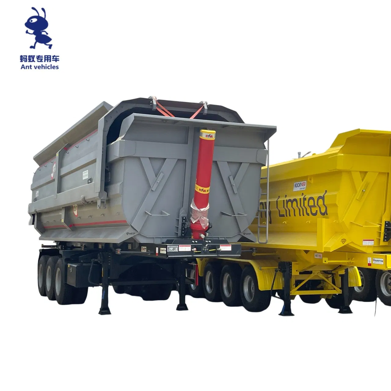 Factory Export 60/80/100 Ton Dump Semi Trailer for Logging Industry