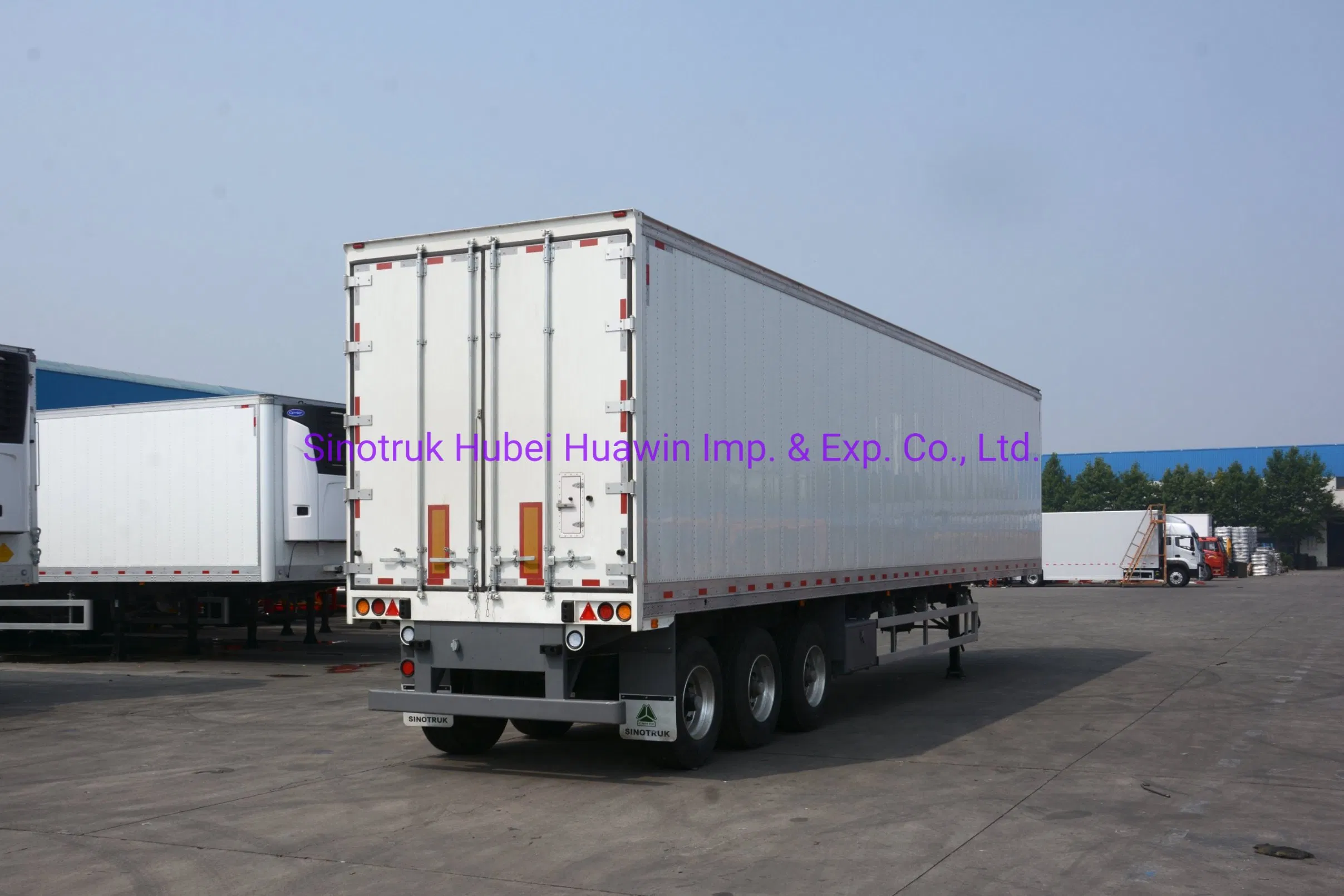 3 Axles 50tons Refrigerator Freezer Refrigerated Vegetables Meat Drinks Transport Semi Trailer