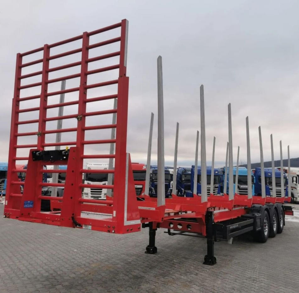 3 Axles Skeleton Trailer Standard Log Wood Timber Logging Truck Semi Trailer