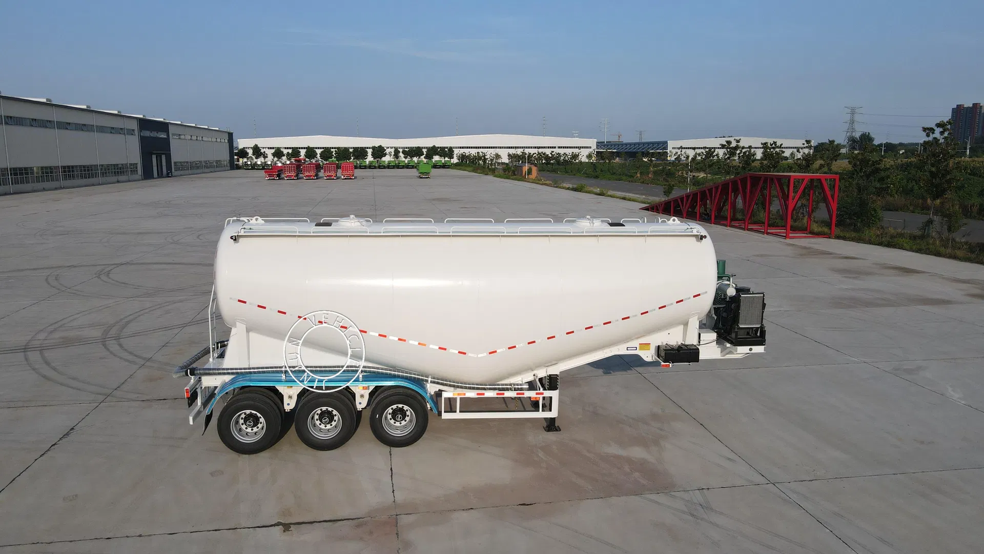 Bulk Cement Tanker Perspective View