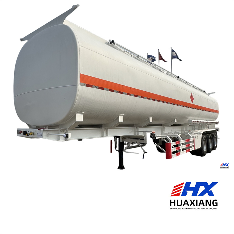 Aluminum Oil Tank Trailer 35000 Liters 40 Tons Fuel Tanker Trailer