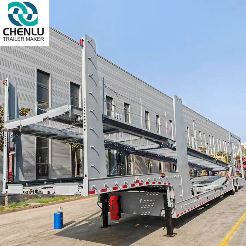 2 Axle European Standard Car Transport Trailer 8 Car Transport Semi-Trailer 3 Axle Car Carrier Trailer