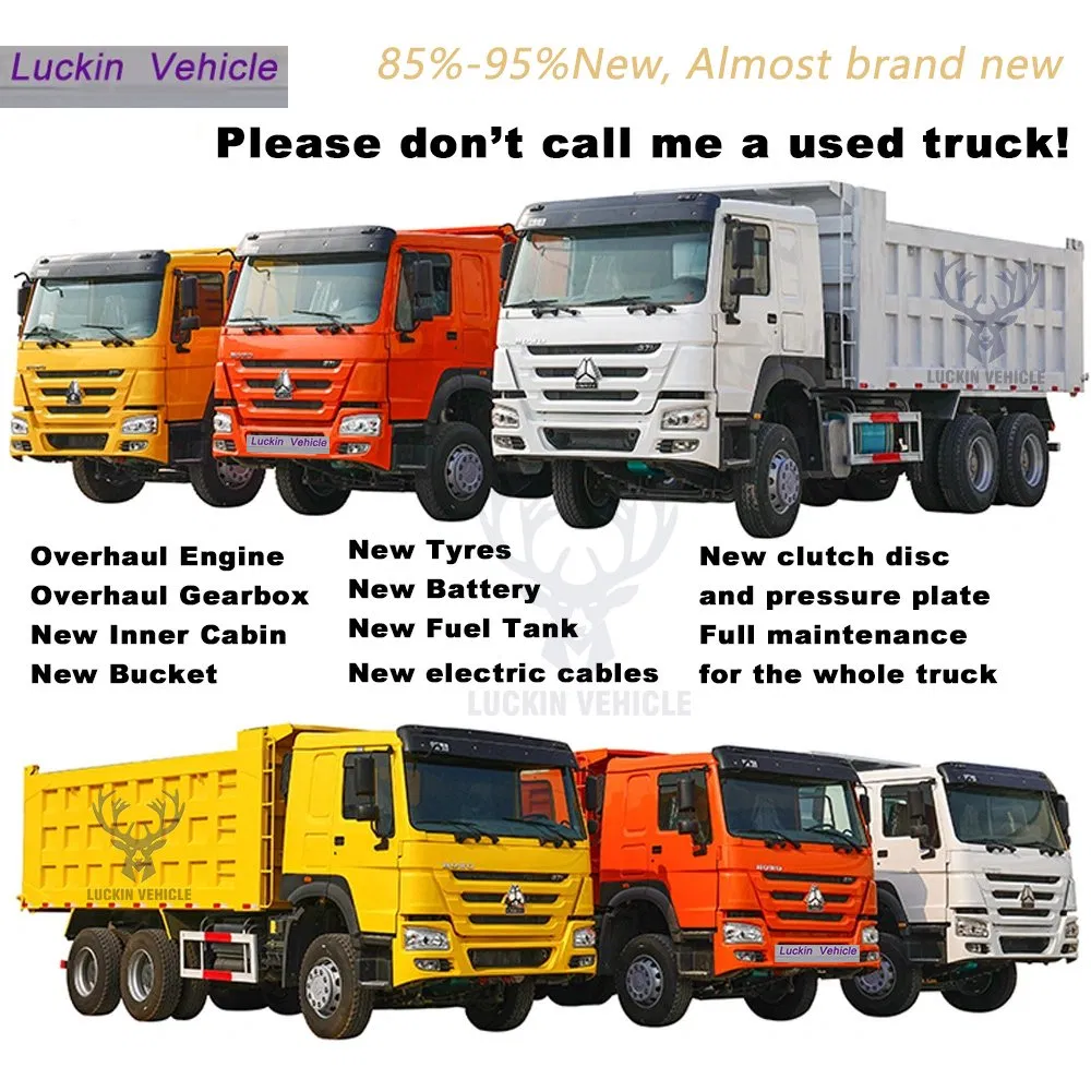 Sinotruk HOWO 6X4 371HP 380HP 8X4 400HP Dumper Tipper Tipping Diesel Sinotruck 10 Wheels 12 Wheel Second Hand Used HOWO Dump Truck