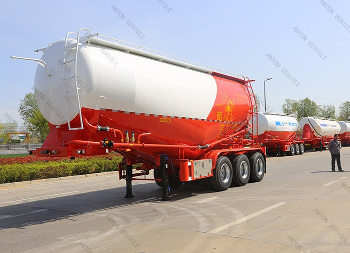 Heavy Duty China 3 Axle 40 45 Cbm Dry Bulk Cement Tanks Fly Ash/Flour/Powder Transport Tanker Truck Semi Trailer