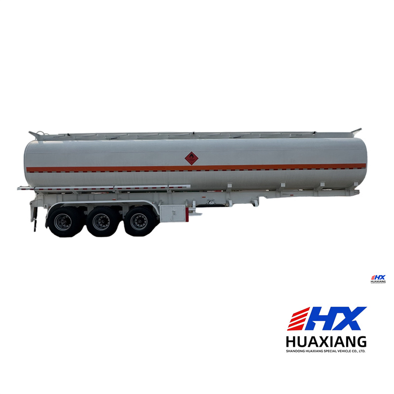 Aluminum Oil Tank Trailer 35000 Liters 40 Tons Fuel Tanker Trailer