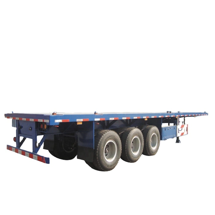 Vehicle Master 30 40 50 60 70 80 Tons 2 3 4 Axles 20 40 45FT Flatbed Container Truck Semi Trailer