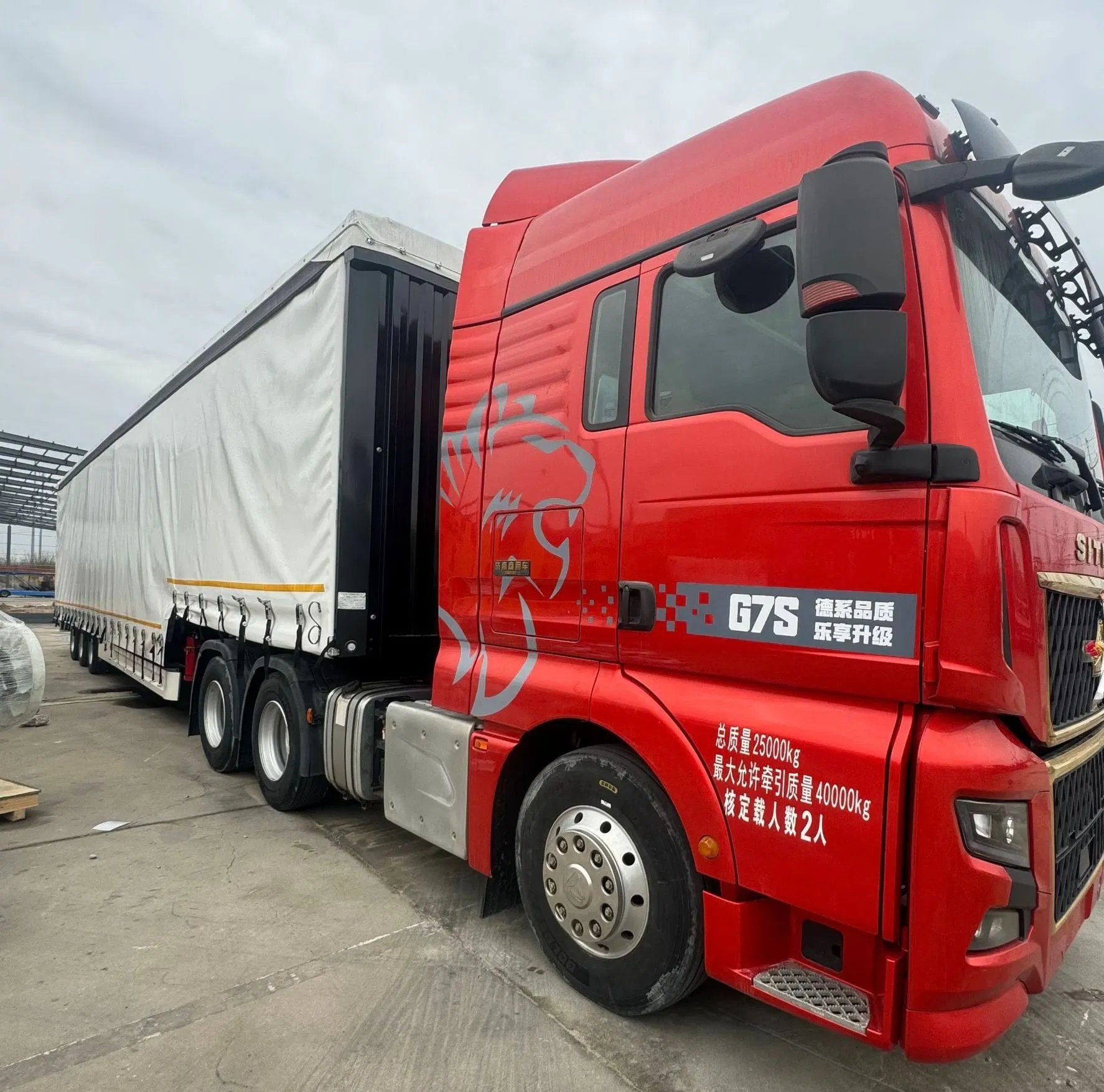 ECE Certification High-Quality Side Curtain Semi Trailers with ABS Anti Lock Braking System