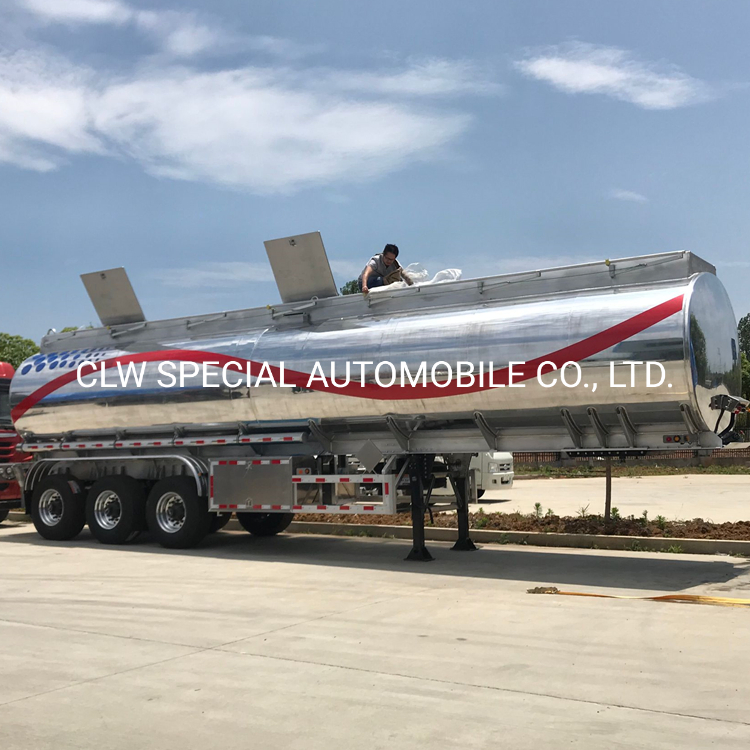 3 Axles 36000L/42000L/43000L Carbon Steel/Stainless Steel/Aluminum Alloy Tank/Tanker Truck Semi Trailer for Oil/Fuel/Diesel/Gasoline/Crude/Water/Milk Transport