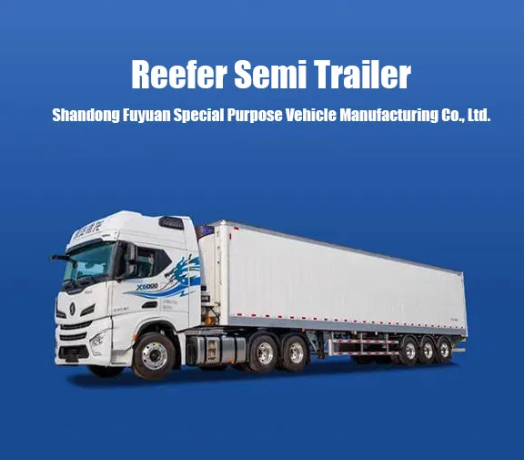 Reefer semi trailer banner