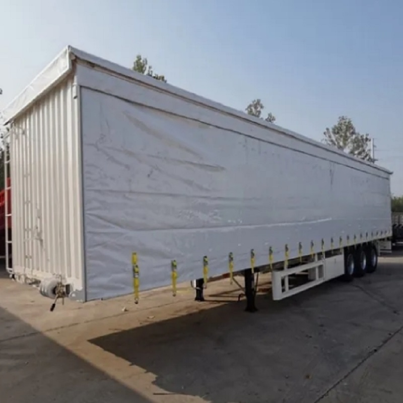 Super Sale Van Box Body Semi Truck Towing Curtain Side Tarpaulin Trailer