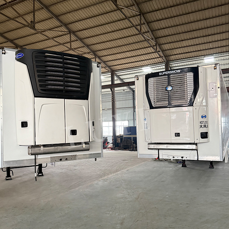 90m³ Capacity -30º C~5º C Range Temperature Professional Meat/Frozen Food Transport Vehicle 14.5m 3-Axle Refrigerated Semi-Trailer