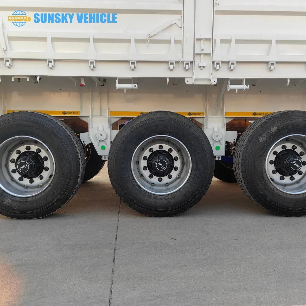 1000mm Side Wall 40FT Dropside Semi Trailer for Grain Shipping