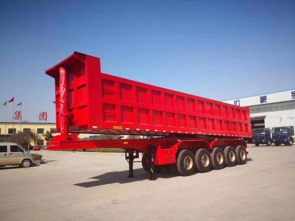 Heavy-Duty 40cbm Single Axle Double Drop Dump Trailer
