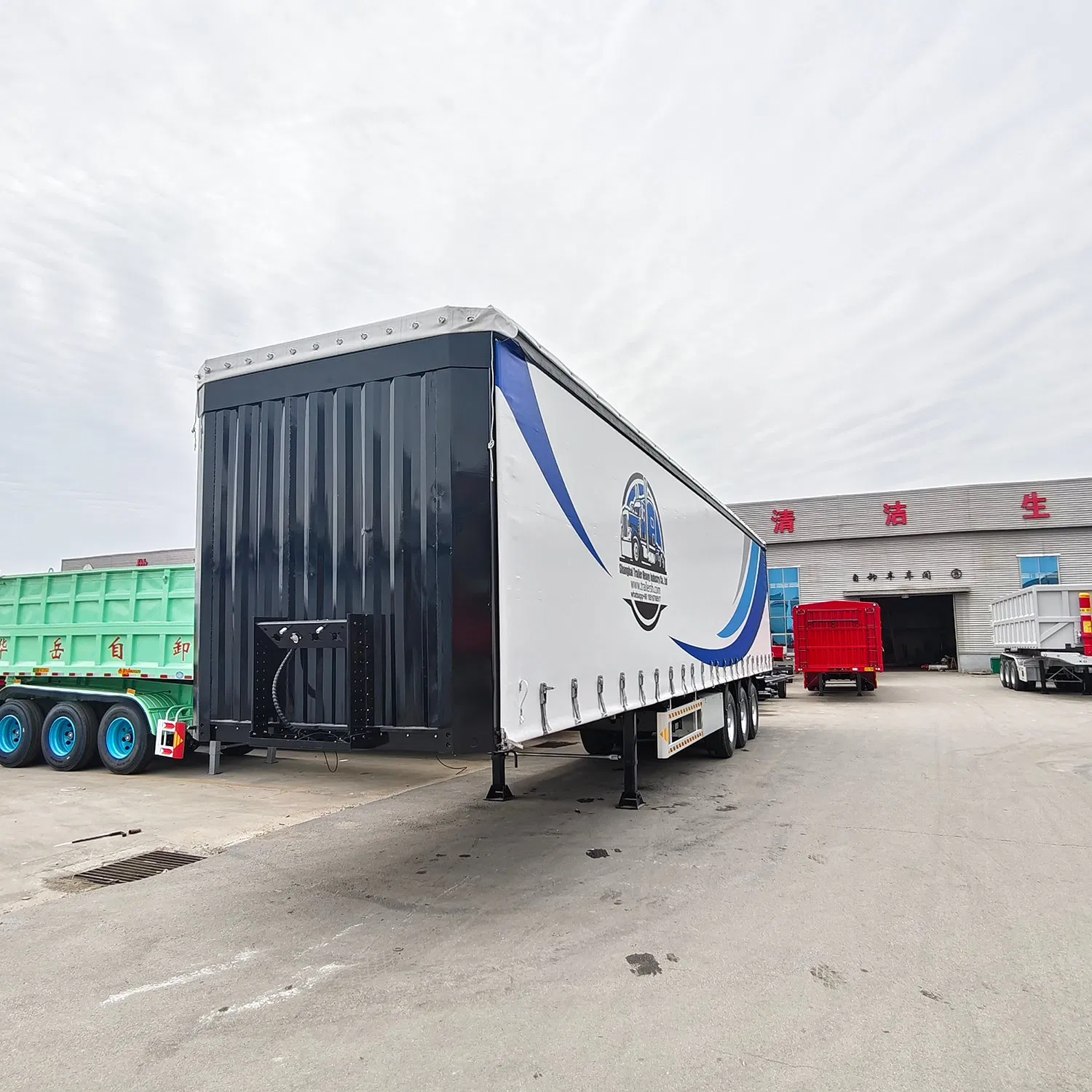 Adaptable to Various Cargo Types Special Purpose Trailer Construction Site Transport Semi Trailer