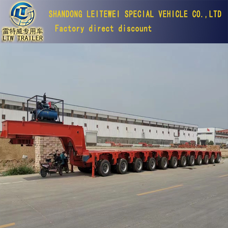 Large Heavy Duty Truck 150ton 200tons Transformer Hydraulic Equipment Modular Trailer