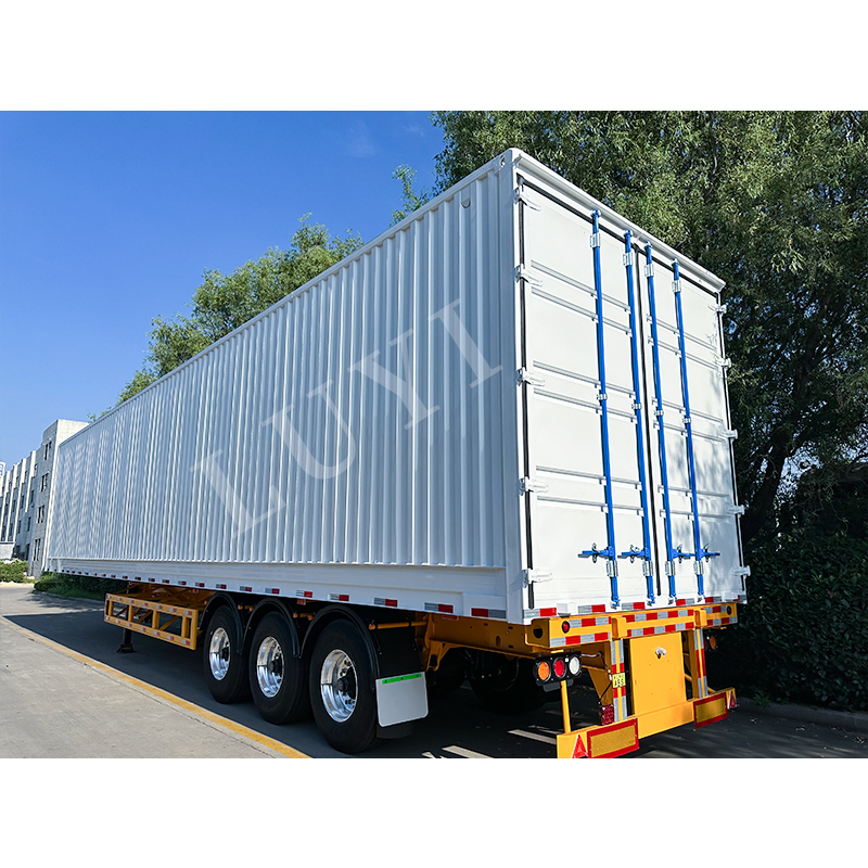 Heavy-Duty 3 Axle Cargo Dry Van Box Container Semi Trailer