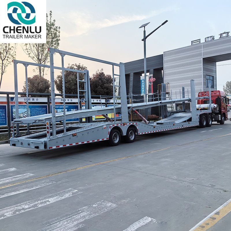 2 Axle European Standard Car Transport Trailer 8 Car Transport Semi-Trailer 3 Axle Car Carrier Trailer