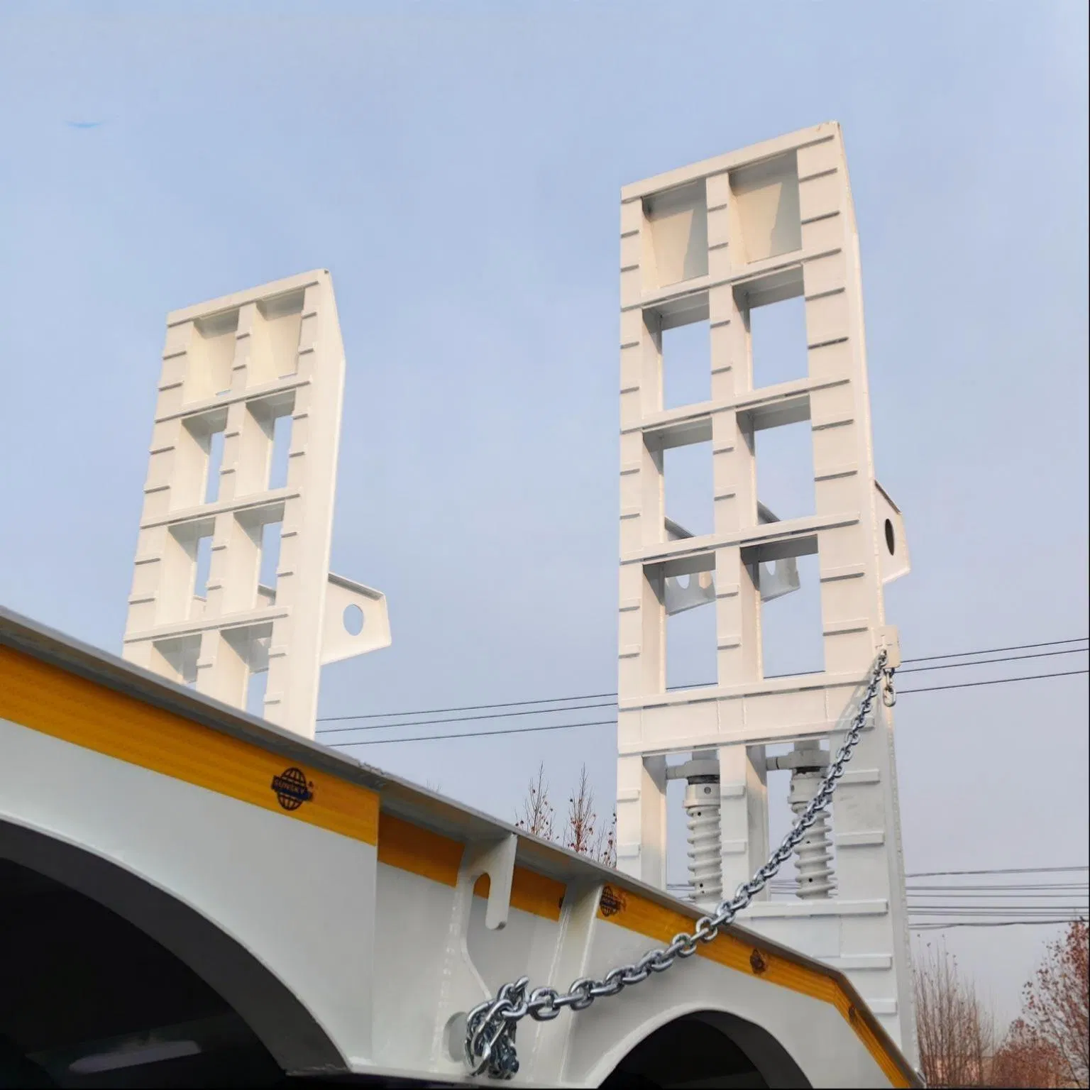 for Project Cargo Lowbed Semi Trailer Hydraulic Platform Trailer