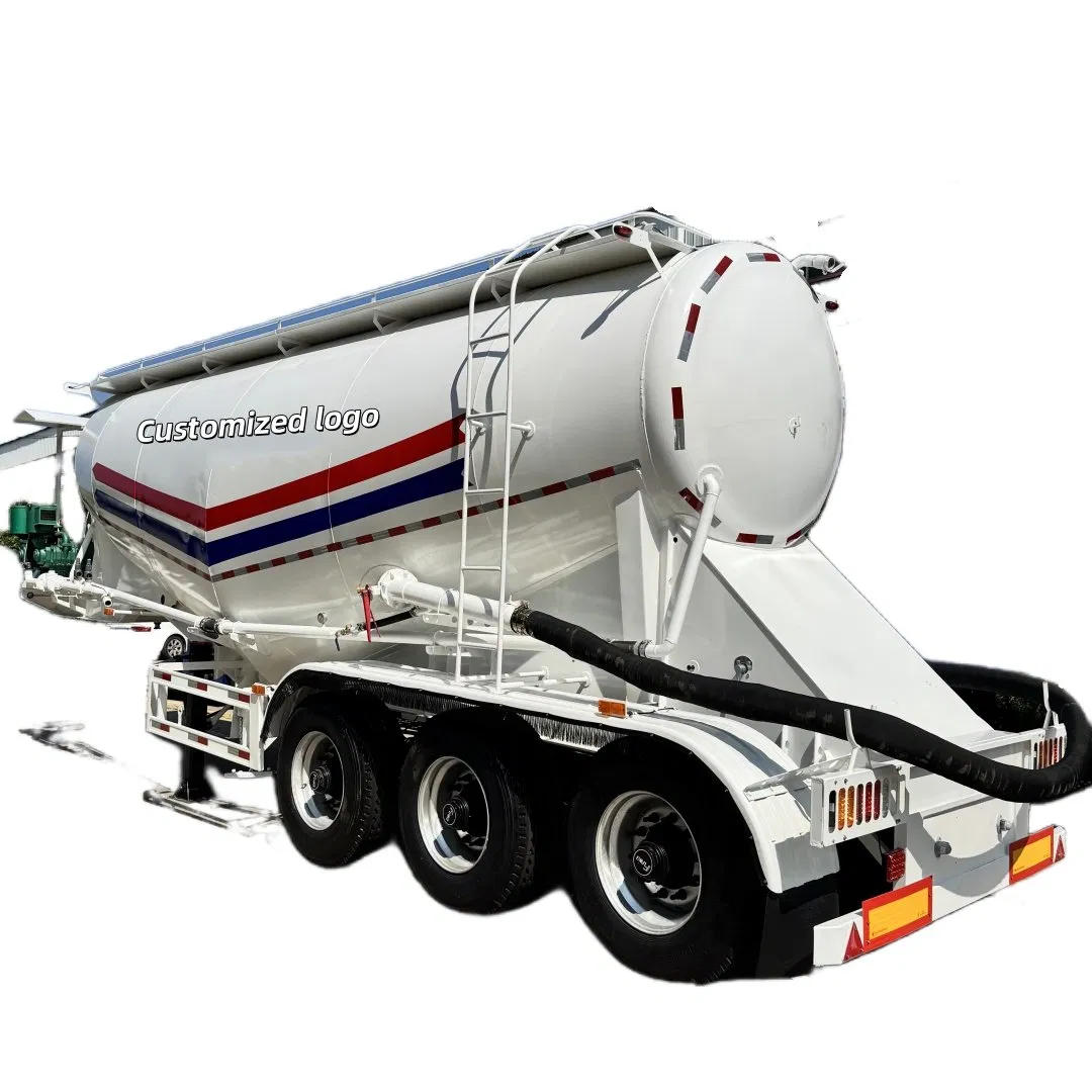Heavy Duty 3 Axle Steel Semi Trailer Bulk Cement Tanker Bulker Silo for Sale for Cement Powder Transportation