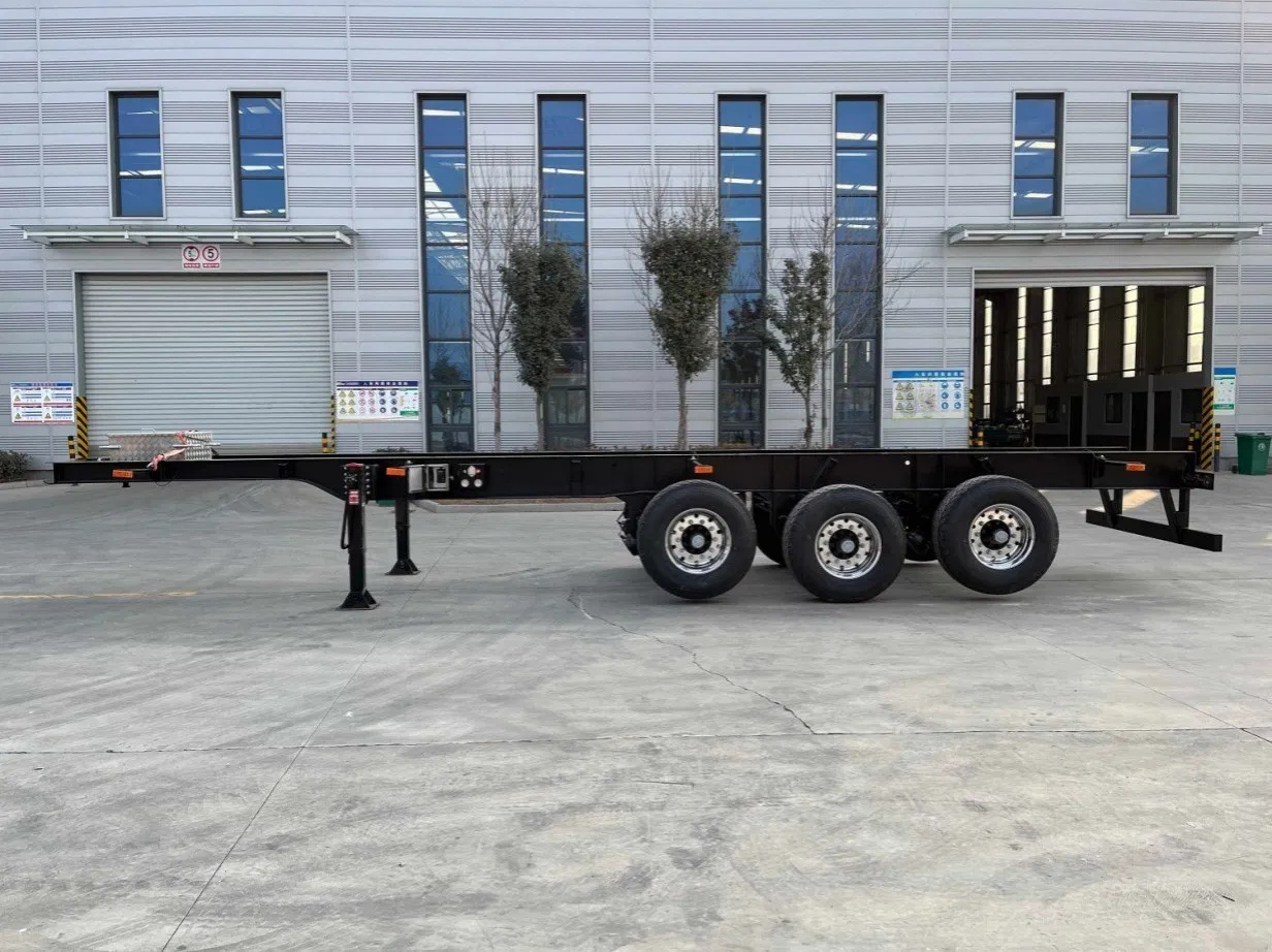 Gooseneck Skeleton 20/40FT Tri-Axle Container Skeleton Semi Trailer