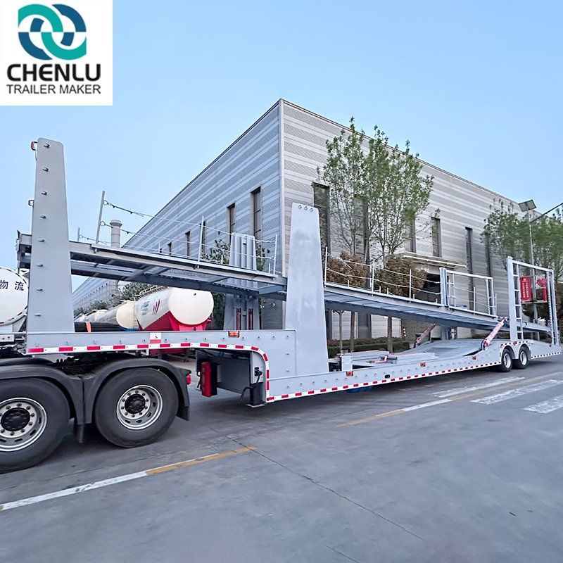 2 Axle European Standard Car Transport Trailer 8 Car Transport Semi-Trailer 3 Axle Car Carrier Trailer