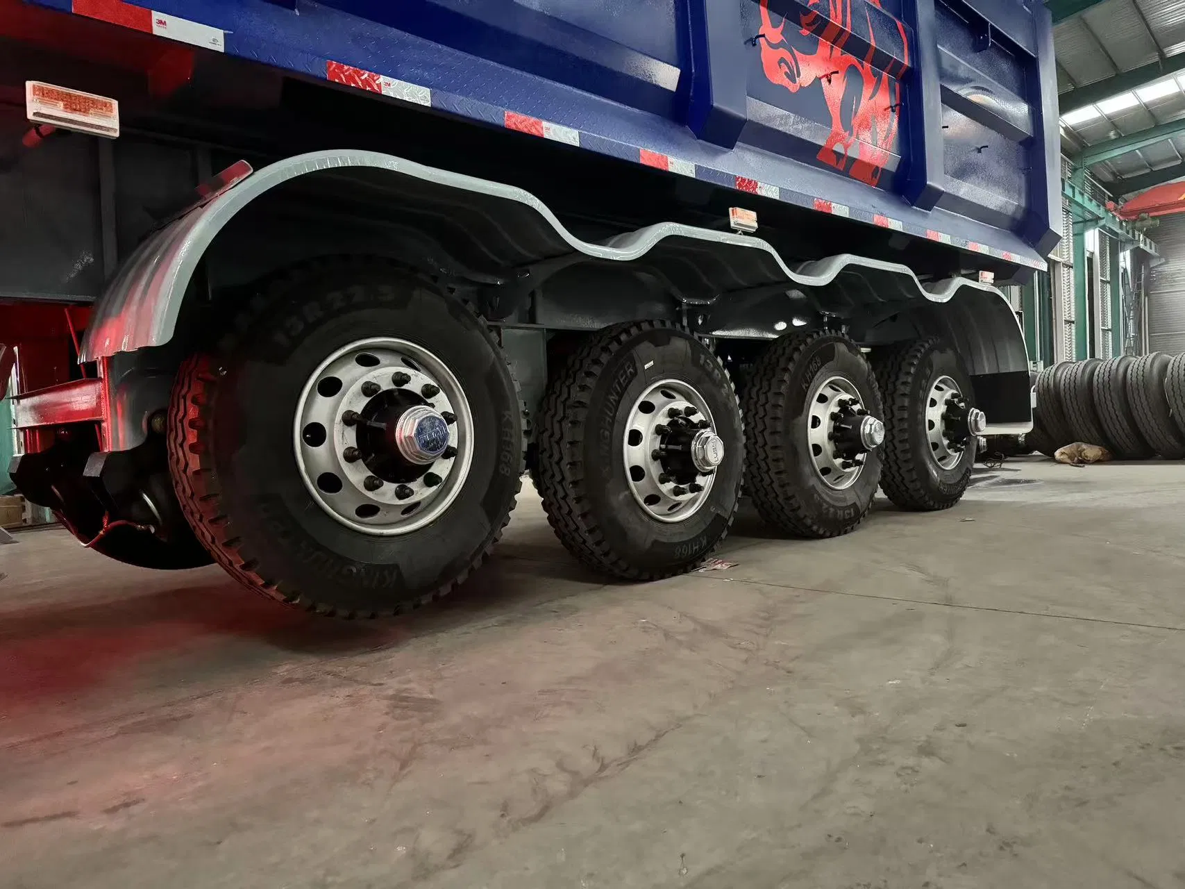 3 Axles 4 Axles 80 Tons Hydraulic Side Box Tipper Dumper Dump Semi Truck Trailer for Nigeria