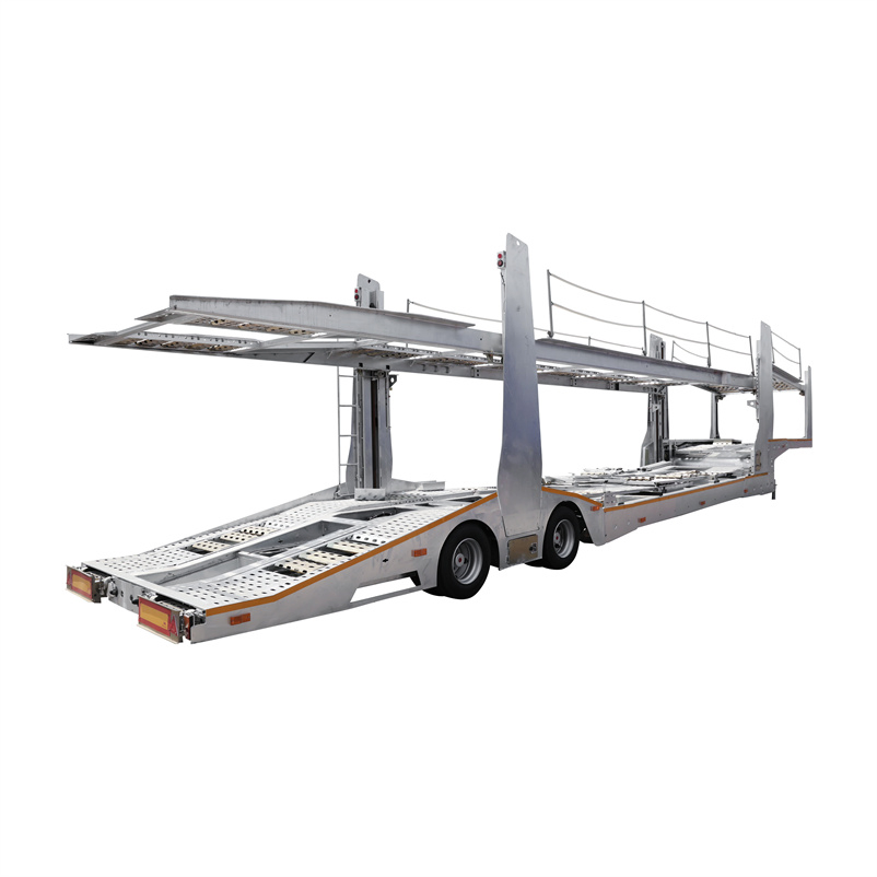 Skeleton Type Light High Strength Car Carrier Semi Trailer
