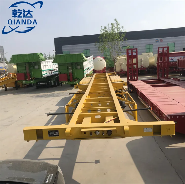 3 Axle Skeleton Trailer Side View