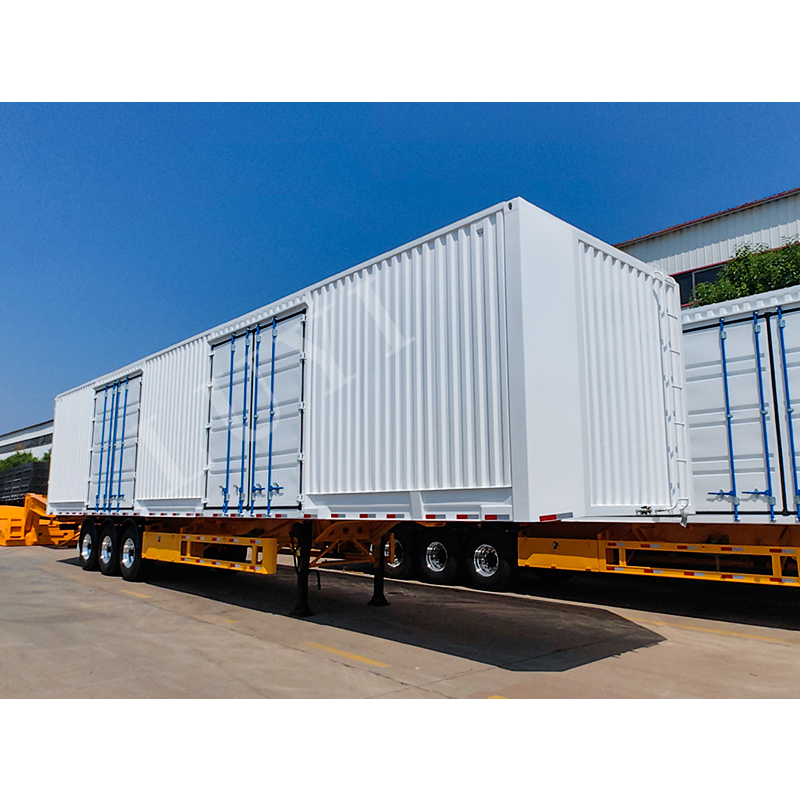 Heavy-Duty 3 Axle Cargo Dry Van Box Container Semi Trailer